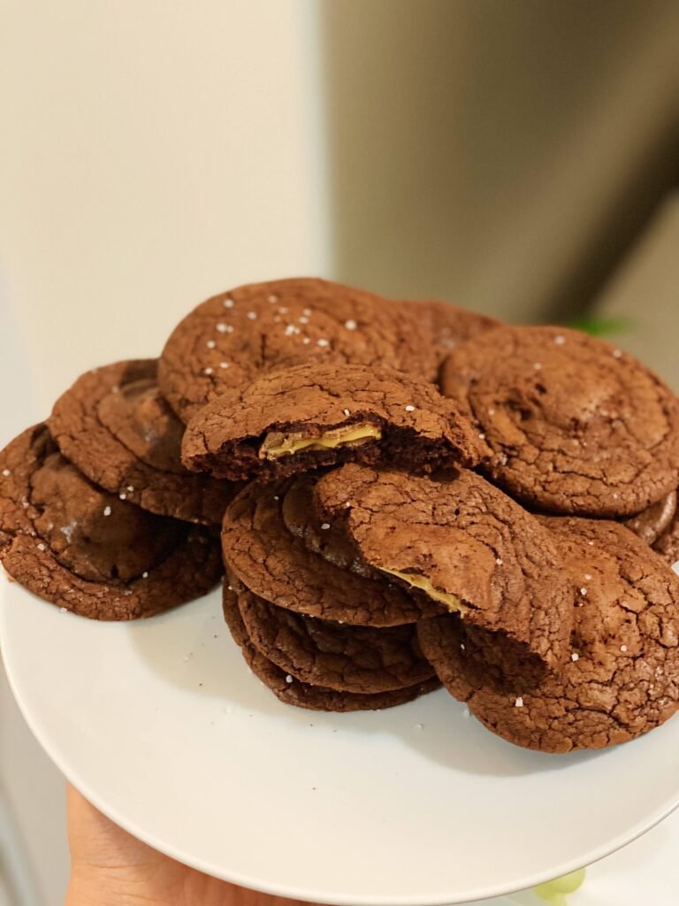 Addictive Salted Caramel-Stuffed Chocolate Cookies