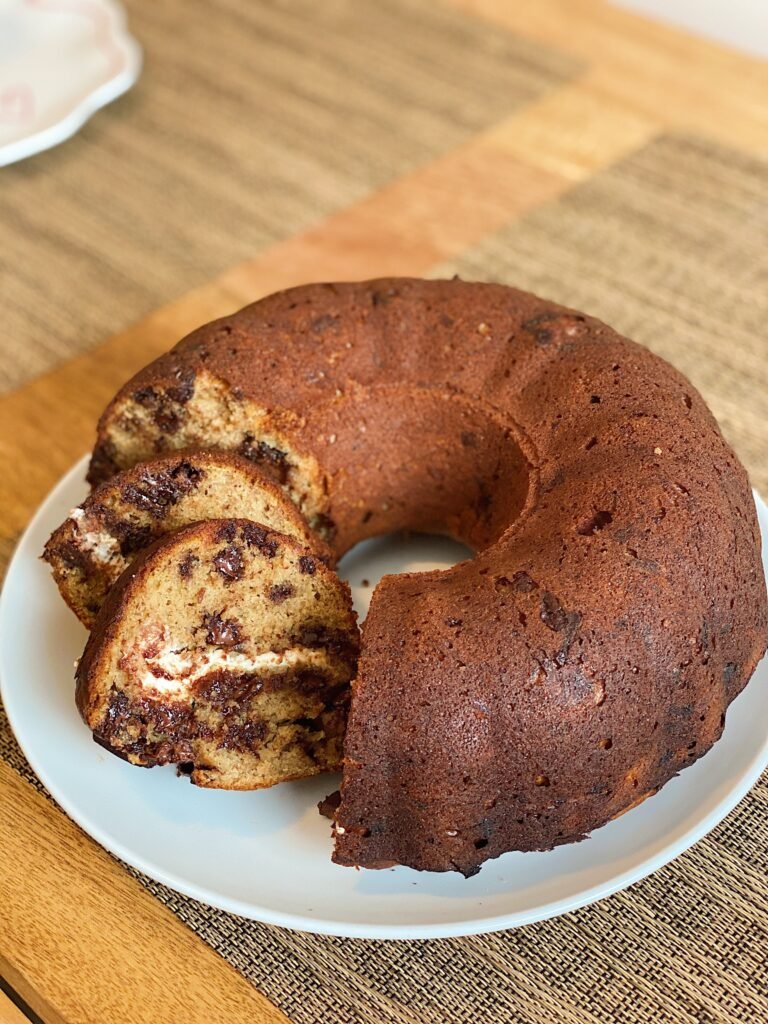 Swirled Banana Bundt Cake