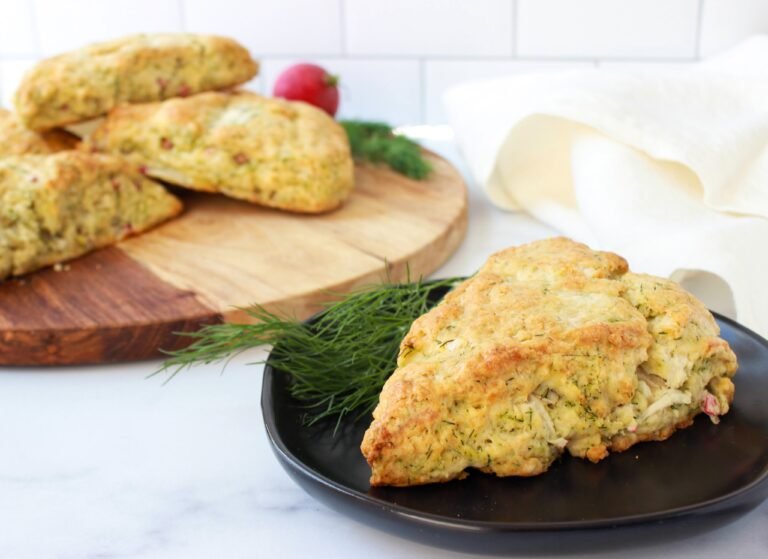 Cream Cheese, Radish and Dill Scones