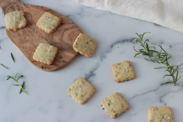 Salted Rosemary Shortbread