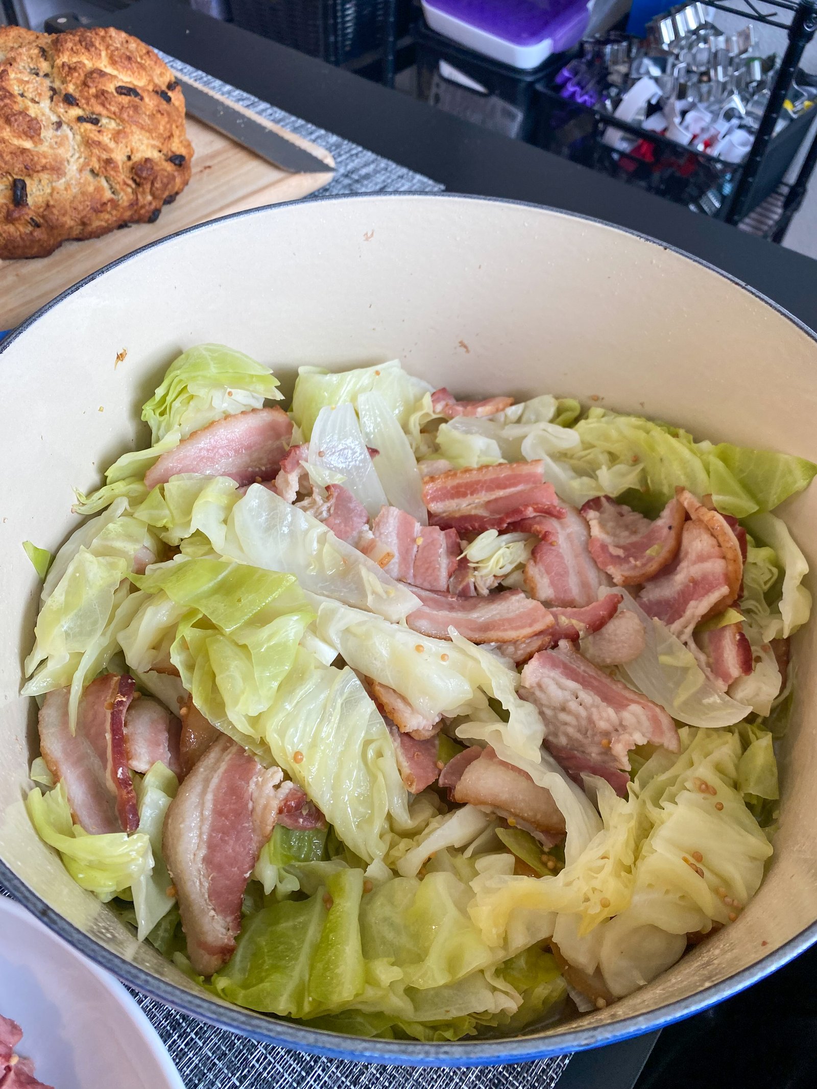 bacon and cabbage